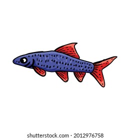 Design vector unique decorative fish or Suitable for ornamental fish shop logo , etc