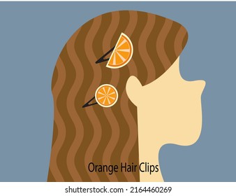Design vector vitamin for hair with fruit
