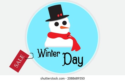 design and vector winter sale logo