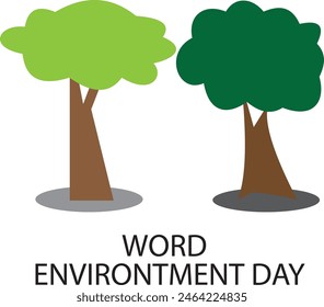 Design Vector World Environment Day. Design Simple and Elegant