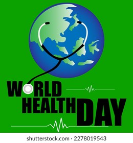 Design vector World Health Day suitable for your design banner or poster template