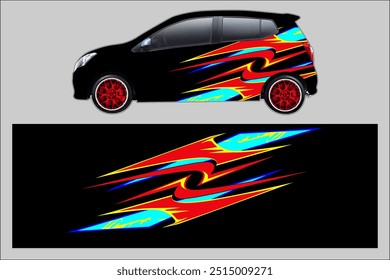 design vector wrap car, branding car, strip car, my own work, not ai generate