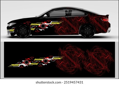 design vector wrap car with cool and unique line pattern, my own work, not ai generate