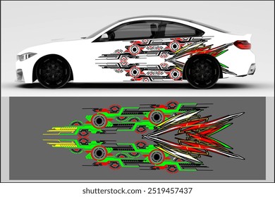 design vector wrap car with cool and unique line pattern, my own work, not ai generate