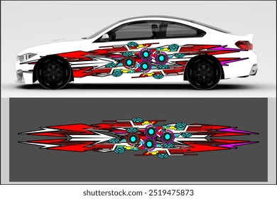 design vector wrap car, cool modern car decal, my own work, not ai generated
