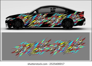 design vector wrap car with cool pattern, my own work, not ai generate