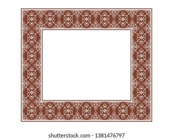 Design Vektor Frame Photo Batik