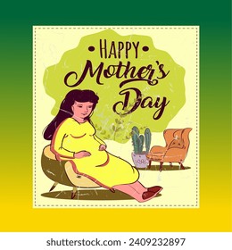 Design vektor happy mothers day