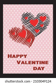 Design vektor Valentines day card