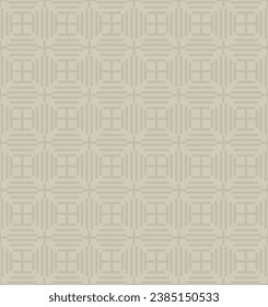 Design with vertical and horizontal lines, Seamless Vector Pattern.