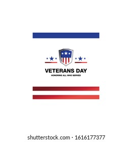 design veterans day vector template