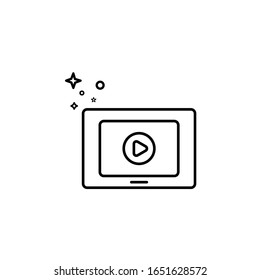 Design a video player icon template