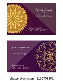 Design Vintage cards with Floral mandala pattern and ornaments. Vector template. Islam, Arabic, Indian, Mexican ottoman motifs. Hand drawn background.