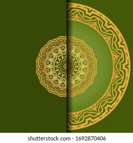 Design Vintage Cards With Floral Mandala Pattern And Ornaments. Template. Islam, Arabic, Indian, Mexican Ottoman Motifs. Vector Background.
