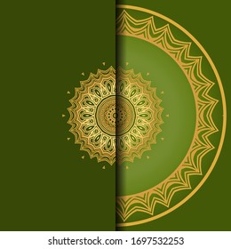 Design Vintage Cards With Floral Mandala Pattern And Ornaments. Template. Islam, Arabic, Indian, Mexican Ottoman Motifs. Vector Background.