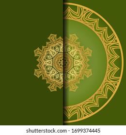 Design Vintage Cards With Floral Mandala Pattern And Ornaments. Template. Islam, Arabic, Indian, Mexican Ottoman Motifs. Vector Background.