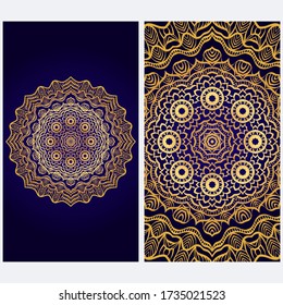 Design Vintage cards with Floral mandala pattern and ornaments. Vector template. Islam, Arabic, Indian, Mexican ottoman motifs. Hand drawn background