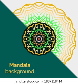 Design Vintage Cards With Floral Mandala Pattern And Ornaments. Vector Illustatration.