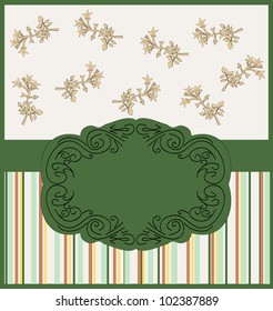  design, vintage frame. Invitation. vector