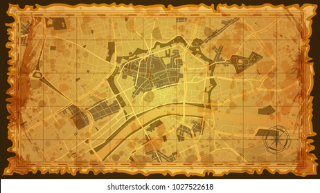 design vintage map