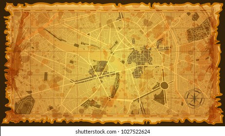 design vintage map