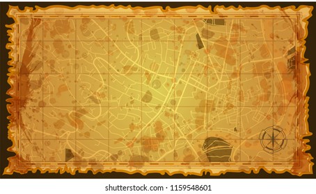 design vintage map city