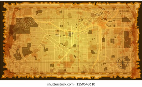 design vintage map city