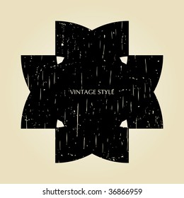 marco retro vintage de diseño
