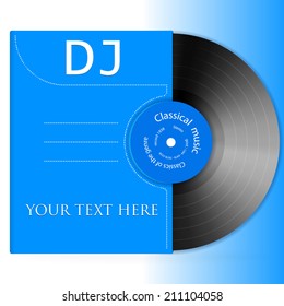 Design vinyl record. Vector illustration background in the form of vinyl records.