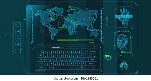 Design of the virtual interface of the access protection program.