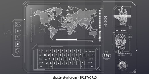 Design of the virtual interface of the access protection program.