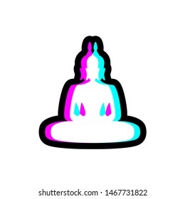 design of visual effect buddha icon