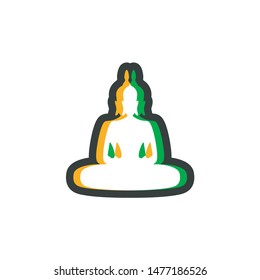 design of visual effect buddha icon