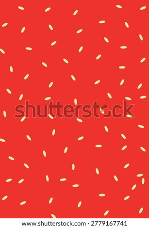 Design wall art background sesame skin strawberry