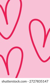 Design wall art line stroke love sketch abstract