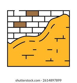 design wall line icon vector. design wall sign. isolated symbol illustration