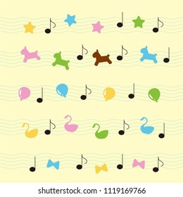 Design wallpaper pattern suitable for girl's room