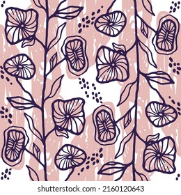 Design for wallpaper, wrapping paper, background, fabric. Vector seamless background.