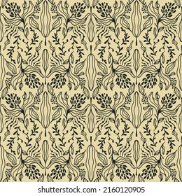 Design for wallpaper, wrapping paper, background, fabric. Vector seamless background.