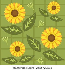 Design for wallpaper wrapping paper background fabric vector seamless pattern with decorative
