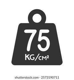 Design of warning maximum weight symbol