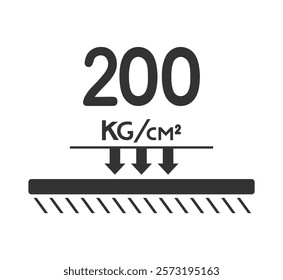 Design of warning maximum weight symbol