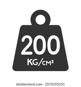 Design of warning maximum weight symbol
