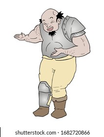 Diseño de un guerrero con armadura