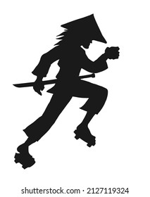 Design der fahrenden Krieger-Illustration
