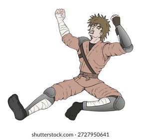 Design of warrior yawning draw