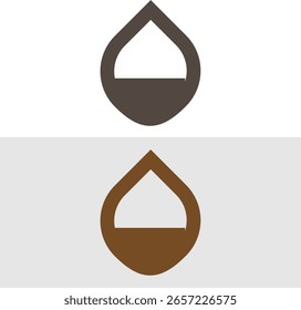 design de ícones de gotas de água representando a natureza, o ambiente, os conceitos ecológicos ou design limpo para aplicativo