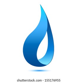 design water drop - vector icon