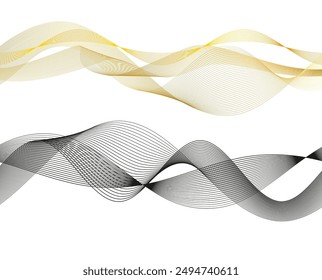 Design Wave color Lines, geometric for Jewelry, Fashion, Beauty, Skincare, Wedding business. For Banner, Web-design, Brochure, Package. Icon, Logo, and Background made of Lines. Patterns branding