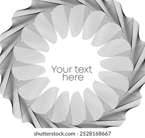 Design wave element for Jewelry, Fashion, Wedding, Beauty, Home Decor, Textile Design. Background made of Circular Dots, Lines, and Spirals. Holyday Patterns